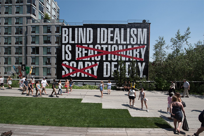 Barbara Kruger at The High Line