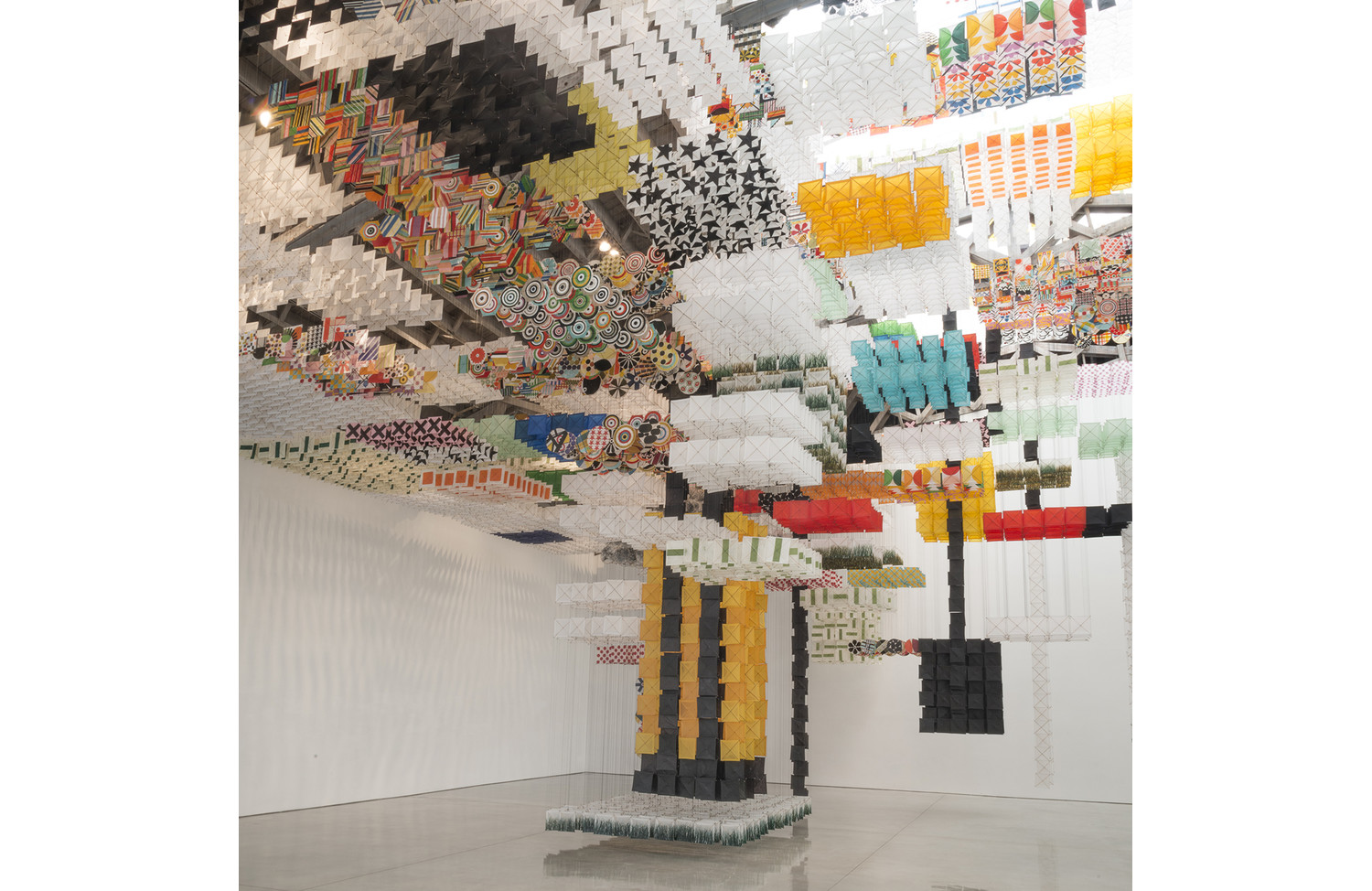 Jacob Hashimoto Installation at MOCA - View 2